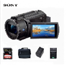 索尼fdr-ax45攝像機（閃迪128G高速內(nèi)存卡/包/電池/充電器）